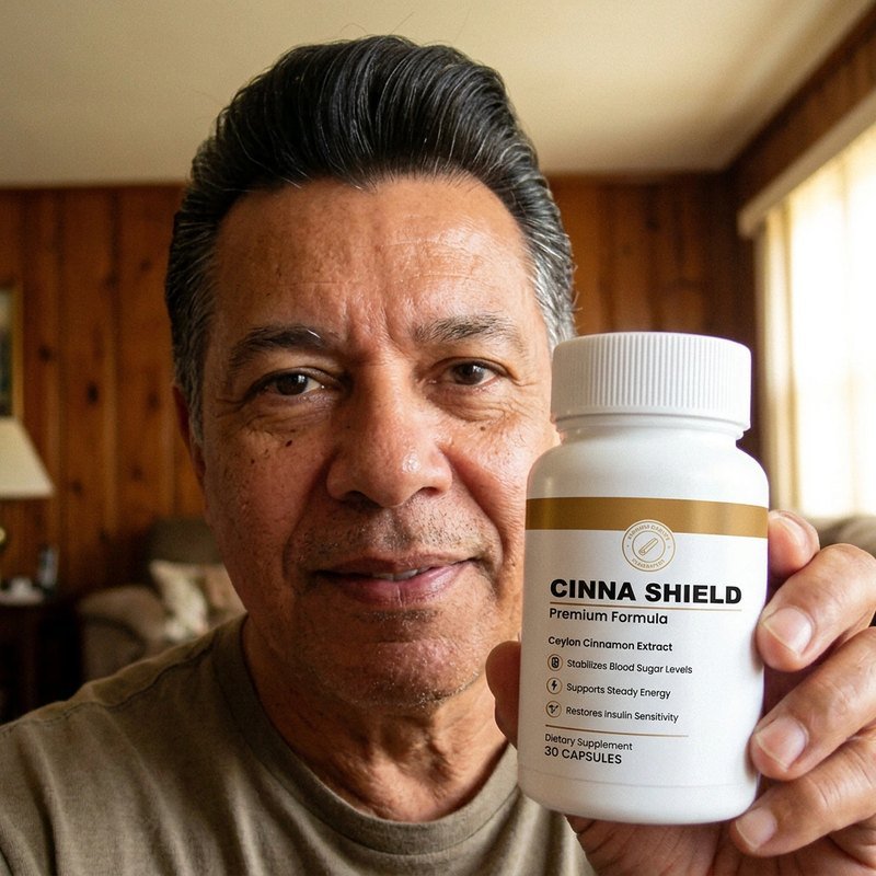 Cinna Shield customer holding their bottle