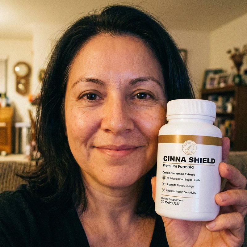 Cinna Shield customer holding their bottle